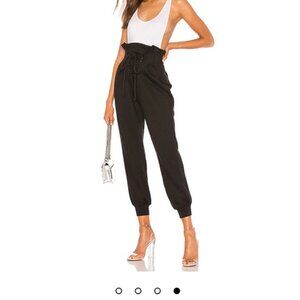 NWOT Lovers + Friends Kyle Lace Up Waist Jogger in Black